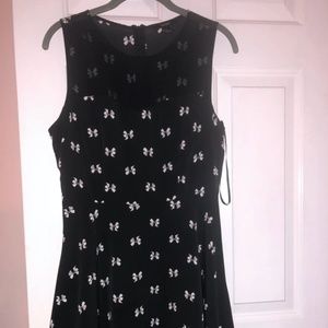 Forever 21 Bow Dress Black Size Medium